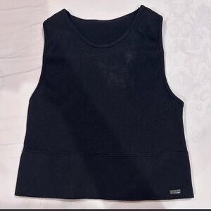black ribbed tank top Hollister size medium